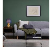 Valuelights Pineapple Design Table Lamp In Gold Effect Finish With Navy Blue Shade With 4W Led Golfball Bulb In Warm White