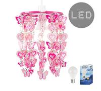 Valuelights Pink Ceiling Droplets Shade And Bulb (D)18Cm