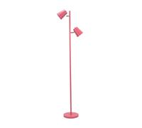 Bibi 2 Way Adjustable Multi-Directional Metal Floor Lamp with LED Bulbs ValueLights Baby Pink One Size
