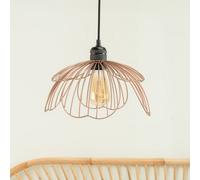 Valuelights Pink Metal Flower Easy Fit Ceiling Light Shade (D)31.5Cm