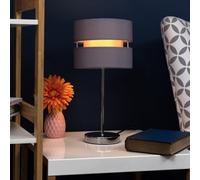 Valuelights Pinto Table Lamp With Shade - Includes Warm White Bulb