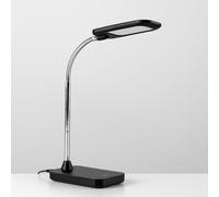 ValueLights Polaris Gloss Black Desk Table Lamp - Size: 54 x 10 x 16cm - Wilko