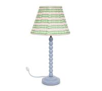 ValueLights Bobbins Pink Aztec Shade Powder Blue Table Lamp and Bulb