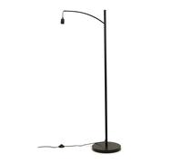 Valuelights Preto Black Metal Curve Stem Floor Lamp - Base Only