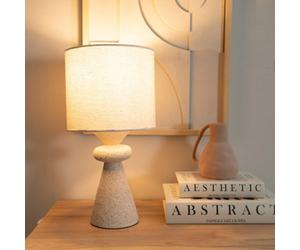 Valuelights Priyah Set Of 2 - Navy Blue Textured Scallop Effect Ceramic Table Lamp With Drum Shade