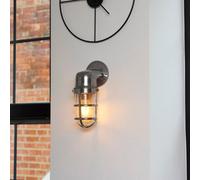 Valuelights Quay Silver Nautical Fisherman Metal Outdoor Wall Light