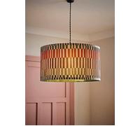 ValueLights | Rae Small Stripe Natural Pleated Drum Ceiling Lamp Shade and Bulb | Ceiling Lights, Home Décor & Improvement Essential