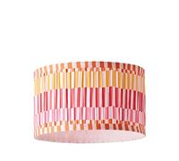 ValueLights Rae Small Stripe Multicolour Pleated Drum Ceiling Lamp Shade
