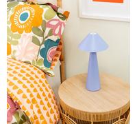ValueLights Raquel Lilac Rechargeable Portable Touch Table Lamp ValueLights Lilac