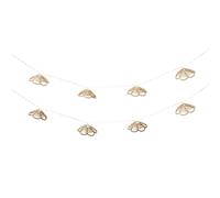 Rattan Flower 10 x Battery Operated Outdoor Garden String Lights ValueLights Light Brown One Size