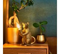 Valuelights Raymond Modern Metallic Gold Painted Rat Design Table Lamp