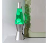 Valuelights Razzo Led White And Green With Silver Base Retro Lava Lamp Desk Table Light