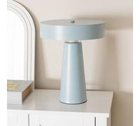 ValueLights | Modern Compact Size Blue Metal Bedside Table Lamp Lampshade Living Room Bedroom Light | Table Lamps & Home Improvements Essential