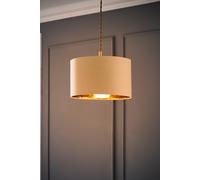 ValueLights Reni Black Fabric with Metallic Gold Inner Pendant Ceiling Lamp Shade & Bulb | Size: 6 inches ValueLights Black 6 inches