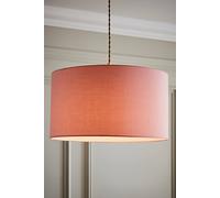 Valuelights Reni Blush Pink Fabric Easy Fit Drum Ceiling Lamp Shade In Dusty Pink Dusty Pink