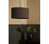 ValueLights Reni Boucle Easyfit Non Electric Pendant Large Shade 45cm Cream