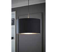 ValueLights | Reni Large Pendant Shade with Charcoal & Chrome Inner | Shades, Home Décor & Improvement Essential