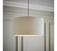 Valuelights Reni Cream Boucle Drum Ceiling Lamp Shade (D)45Cm