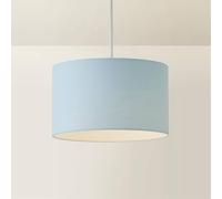 ValueLights | Reni Duck Egg Blue Fabric Drum Ceiling Lamp Shade and Bulb (D) 25cm | Shades, Home Décor & Improvement Essential | Bulb Included
