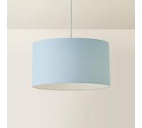 ValueLights | Reni Duck Egg Blue Fabric Drum Ceiling Lamp Shade and Bulb (D) 35cm | Shades, Home Décor & Improvement Essential | Bulb Included
