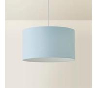 ValueLights | Reni Duck Egg Blue Fabric Drum Ceiling Lamp Shade and Bulb (D) 45cm | Shades, Home Décor & Improvement Essential | Bulb Included