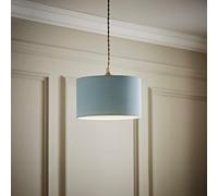 ValueLights | Reni Duck Egg Blue Fabric Drum Ceiling Lamp Shade (D) 25cm | Shades, Home Décor & Improvement Essential