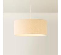 ValueLights | Reni Natural Large Linen Squat Drum Shade 45cm