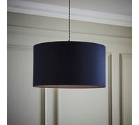 MiniSun | Modern Navy Blue Fabric Drum Light Shade | Lamp Shades, Home Décor & Improvement Essential