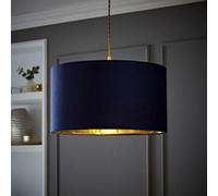 ValueLights | Reni Large Pendant Shade with Navy Velvet & Gold Inner | Shades, Home Décor & Improvement Essential