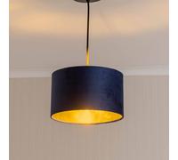 ValueLights | Reni Large Pendant Shade with Navy Velvet & Gold Inner | Shades, Home Décor & Improvement Essential