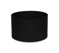 MiniSun | Modern Black Fabric Drum Light Shades | Lamp Shades, Home Décor & Improvement Essential | Set of 2 | 250mm Shade Width