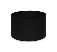 MiniSun | Modern Black Fabric Drum Light Shades | Lamp Shades, Home Décor & Improvement Essential | Set of 2 | 250mm Shade Width