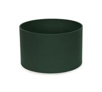 Reni Pair of Fabric Drum Ceiling Lamp Shade ValueLights Bottle Green 10 inches