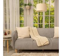 MiniSun | Small Modern Natural Fabric Drum Light Shades | Lamp Shades, Home Décor & Improvement Essential | Set of 2 | 25cm Shade Width