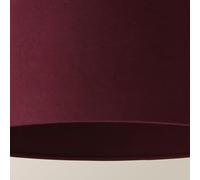 ValueLights | Reni Plum Fabric Drum Ceiling Lamp Shade (D) 25cm | Shades, Home Décor & Improvement Essential