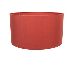 ValueLights | Reni Rust Red Fabric Drum Ceiling Pendant Table Floor Large Lamp Shade | 450mm Shade Width