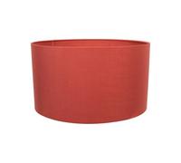 ValueLights | Reni Rust Red Fabric Drum Ceiling Pendant Table Floor Medium Lamp Shade | Shades, Home Décor & Improvement Essential | 350mm Shade Width