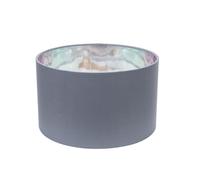 ValueLights | Reni Small Pendant Shade with Grey & Chrome Inner | Shades, Home Décor & Improvement Essential | 250mm Shade Width