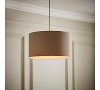 ValueLights | Reni Taupe Fabric Drum Ceiling Lamp Shade (D) 35cm | Shades, Home Décor & Improvement Essential