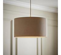 ValueLights | Reni Taupe Fabric Drum Ceiling Lamp Shade (D) 45cm | Shades, Home Décor & Improvement Essential