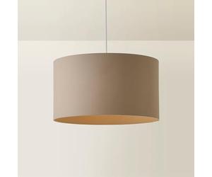 ValueLights | Reni Taupe Fabric Drum Ceiling Lamp Shade (D) 45cm | Shades, Home Décor & Improvement Essential
