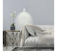 Valuelights Modern Single Eyeball Wall Spotlight Gloss White Finish