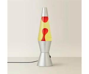 ValueLights | Retro LED Lava Lamp Yellow Liquid & Red Wax Motion Lamp Relaxing Soothing Bedside Mood Light | Novelty & Home Improvements Essential