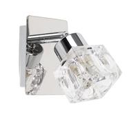 Valuelights Ritz Modern Silver Chrome And Glass Ice Cube Wall Light
