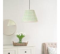 Valuelights Riza Large Pink Aztec Gathered Fabric Pleated Tapered Lampshade Easy Fit Light Shade And Bulb (D)41Cm