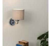 Valuelights Rocha Silver Indoor Wall Light And E14 Candle Led 4W Warm White 3000K Bulb