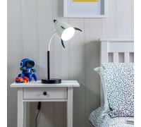 ValueLights Rocket Table Lamp Desk Light Adjustable Flexi Neck Integrated LED Reading Light in Black ValueLights Black