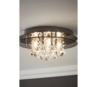 Valuelights Romano Clear Ceiling Light (Flush) Clear