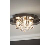 Valuelights Romano Clear Ceiling Light (Flush) Clear
