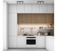 Valuelights Rosie 3 Way Adjustable Black And Polished Chrome Effect Straight Bar Ceiling Spotlight